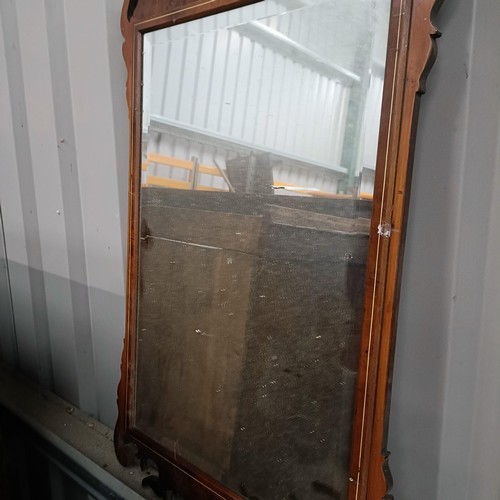 110 - A George III style fret framed mirror, 85 x 38 cmPlease note collection is from TA9 4LJ only on 22nd... 