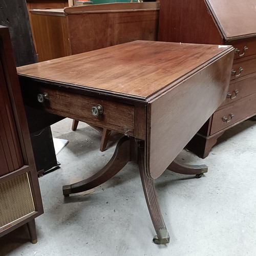 146 - A mahogany pembroke table, 90 cm widePlease note collection is from TA9 4LJ only on 22nd, 23rd, 24th... 