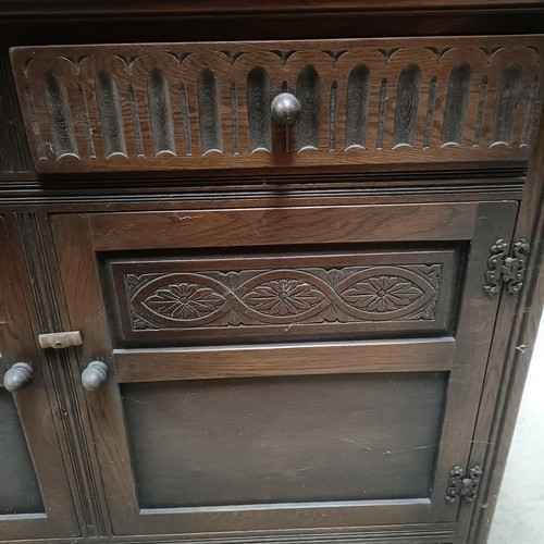 154 - An oak dresser, 122 cm widePlease note collection is from TA9 4LJ only on 22nd, 23rd, 24th & 25t... 