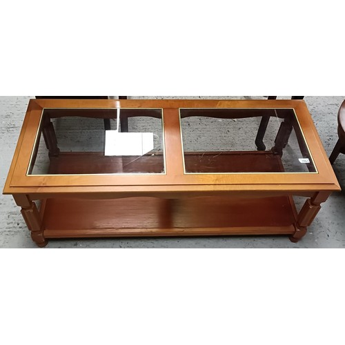 198 - A mahogany oval coffee table, and another (2)Please note collection is from TA9 4LJ only on 22nd, 23... 