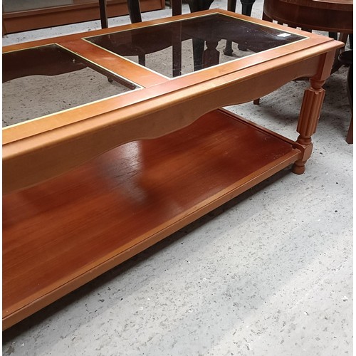 198 - A mahogany oval coffee table, and another (2)Please note collection is from TA9 4LJ only on 22nd, 23... 