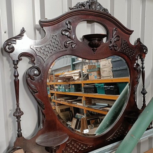 245 - A walnut framed overmantle mirror, 110 x 130 cmPlease note collection is from TA9 4LJ only on 22nd, ... 