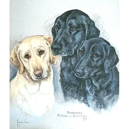 1204 - Marjorie Cox, Wink, Winzig, and Gretel, signed, pastel, 44 x 53 cm, Li Fellas Phoenix, pastel, signe... 