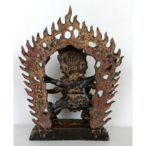 924 - A Vajrapani Chana Doye, bronze figure 23 cm high