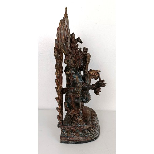 924 - A Vajrapani Chana Doye, bronze figure 23 cm high