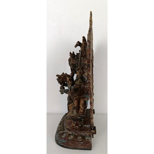 924 - A Vajrapani Chana Doye, bronze figure 23 cm high