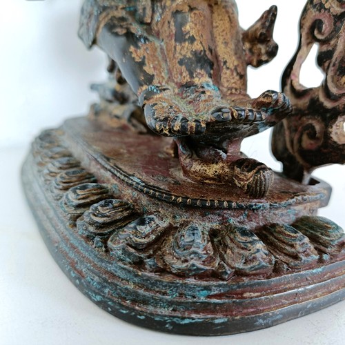 924 - A Vajrapani Chana Doye, bronze figure 23 cm high