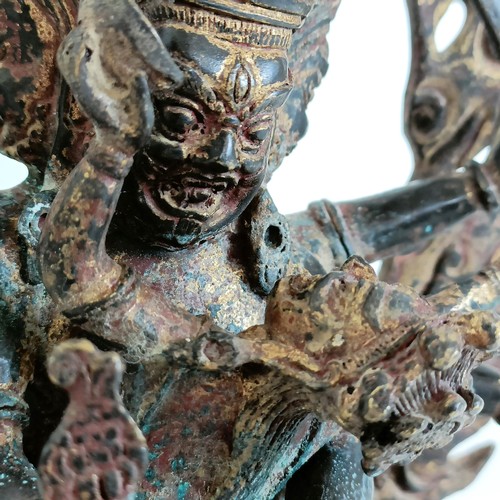 924 - A Vajrapani Chana Doye, bronze figure 23 cm high