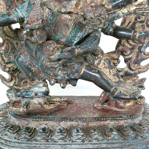 924 - A Vajrapani Chana Doye, bronze figure 23 cm high