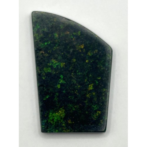 379 - A piece of black opal, 8.9 g