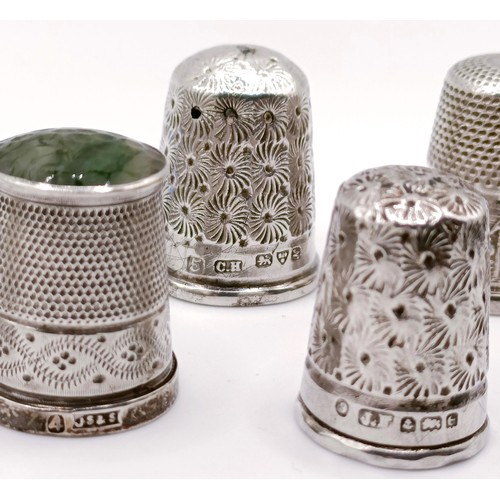 416 - A silver thimble, Charles Horner, and eight  others (9)