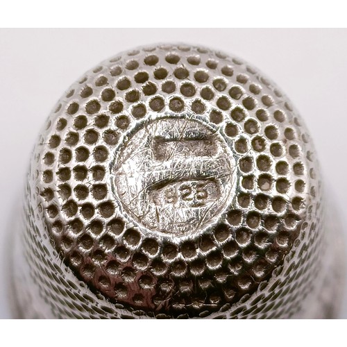 416 - A silver thimble, Charles Horner, and eight  others (9)