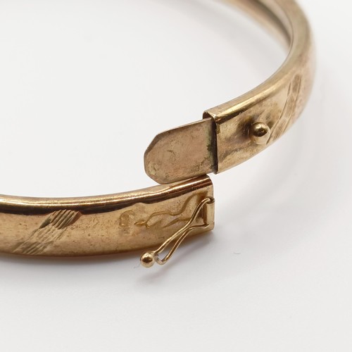 448 - A 9ct gold bangle, 6.2 g