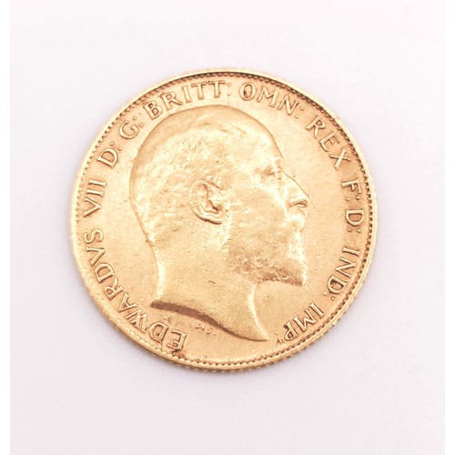 503 - An Edward VII half sovereign, 1909