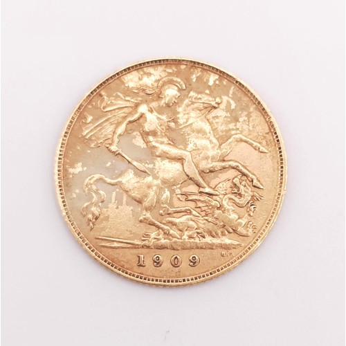 503 - An Edward VII half sovereign, 1909