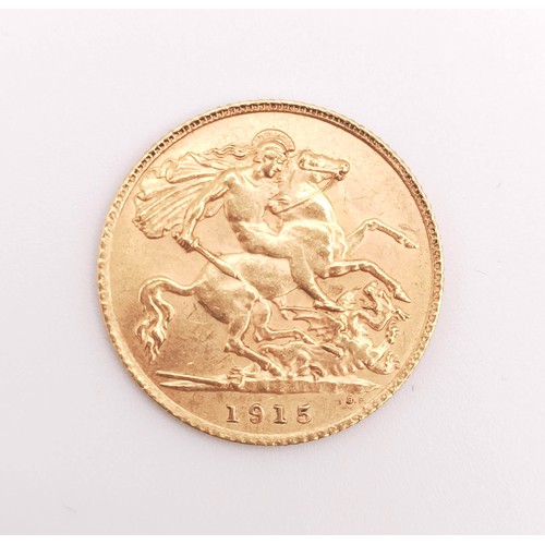 507 - A George V half sovereign, 1915