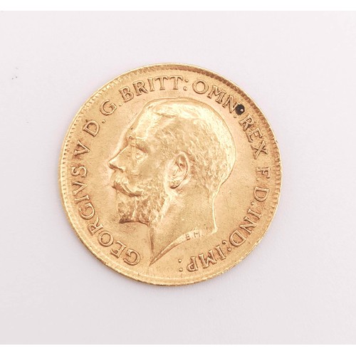 510 - A George V half sovereign, 1914