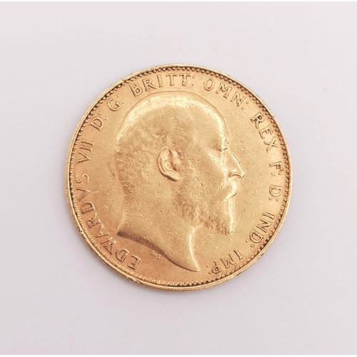 513 - An Edward VII sovereign, 1907