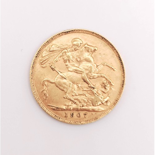 513 - An Edward VII sovereign, 1907