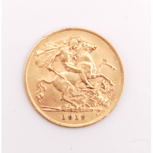 515 - A George V half sovereign, 1912