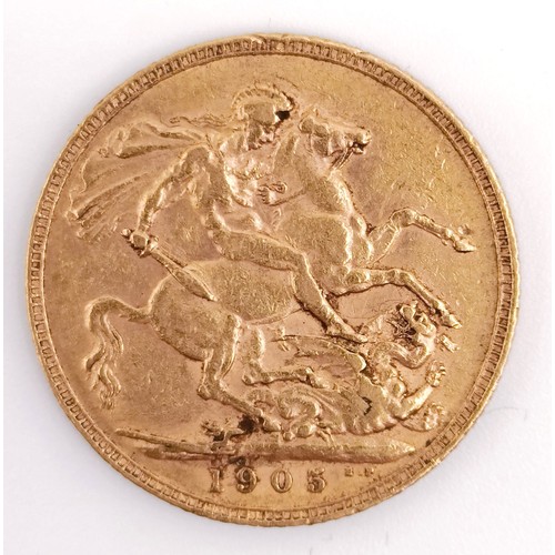 517 - An Edward VII sovereign, 1905