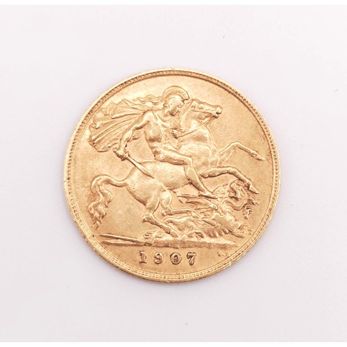 519 - An Edward VII half sovereign, 1907