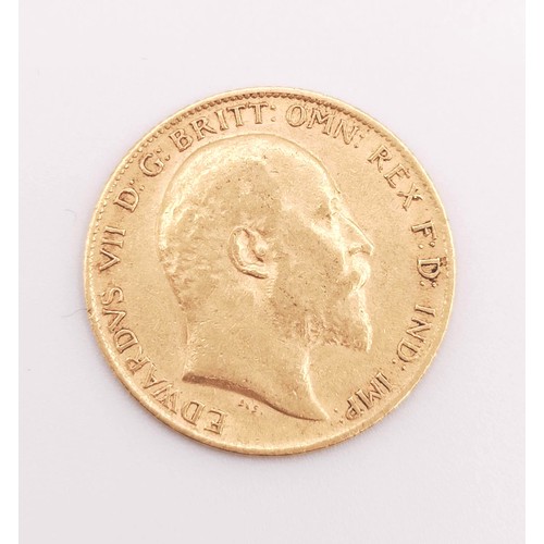 520 - An Edward VII half sovereign, 1910