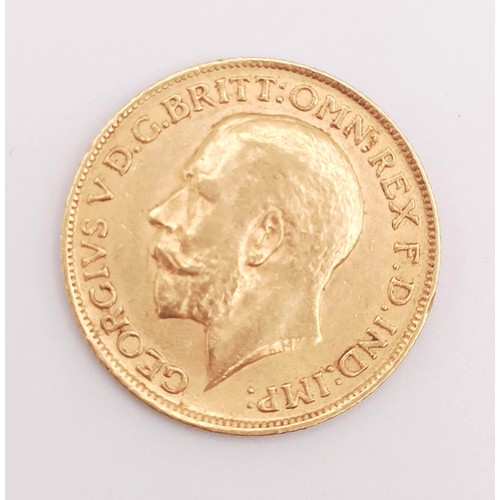 524 - A George V sovereign, 1911