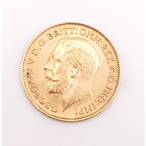 530 - A George V half sovereign, 1913