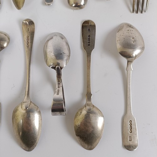 167 - Assorted silver spoons, various dates and marks, 9.6 ozt