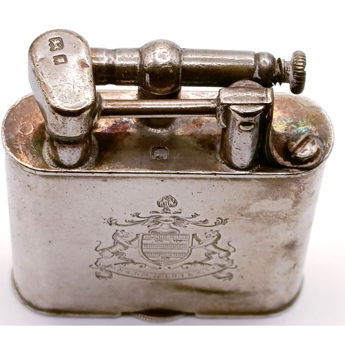 205 - A George V silver lighter, London 1924