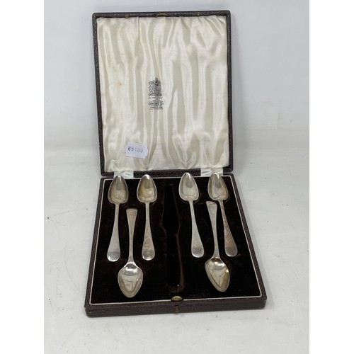 35 - A pair of silver plated stands, cased, and assorted silver plate (box)...