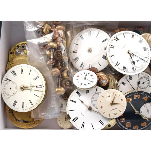 604 - Assorted watch movements and winds (qty)