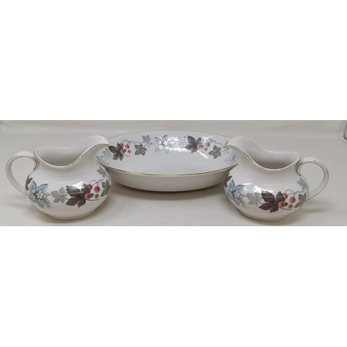 1116 - A Royal Doulton Tapestry pattern dinner service, a Royal Doulton Rose Elegans service, and a Royal D... 