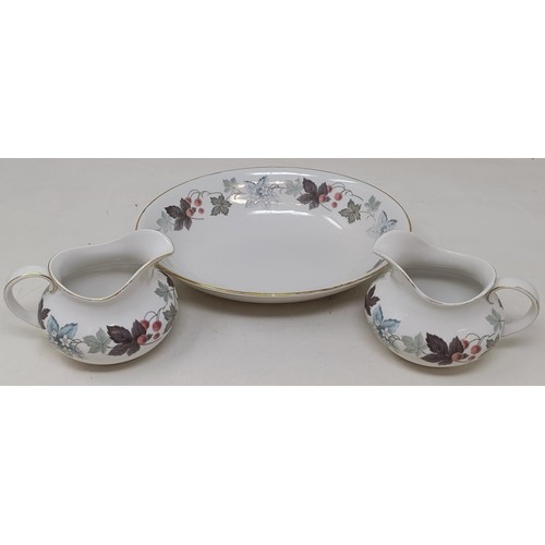 1116 - A Royal Doulton Tapestry pattern dinner service, a Royal Doulton Rose Elegans service, and a Royal D... 