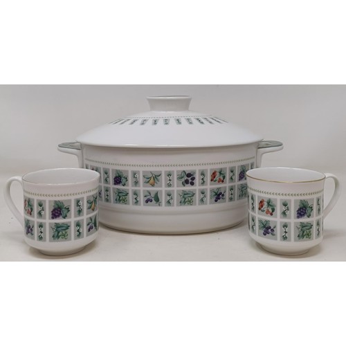 1116 - A Royal Doulton Tapestry pattern dinner service, a Royal Doulton Rose Elegans service, and a Royal D...