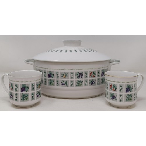 1116 - A Royal Doulton Tapestry pattern dinner service, a Royal Doulton Rose Elegans service, and a Royal D...