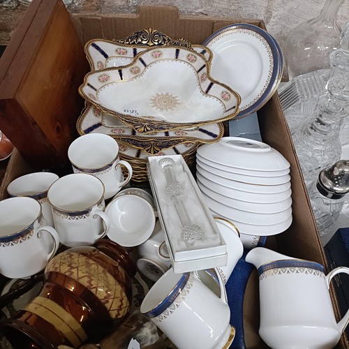 1117 - A Foley China 1937 Coronation mug and plate, and other assorted ceramic, prints, and glass (qty)...