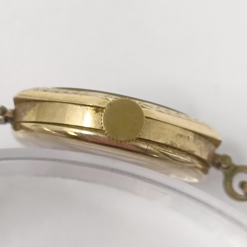 603 - A ladies 9ct gold Rolex watch, on a later expandable strap