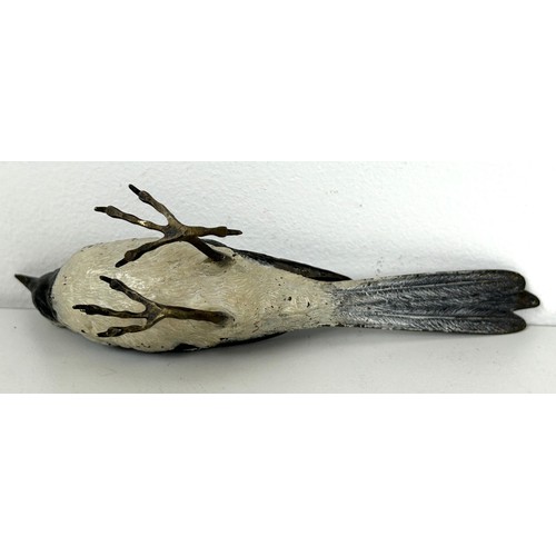 1231 - A cold painted bronze figure of a bird, 16 cm wide