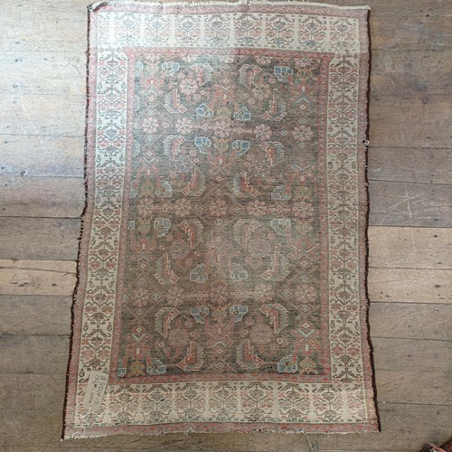 1289 - An Eastern red ground rug 150 x 100 cm