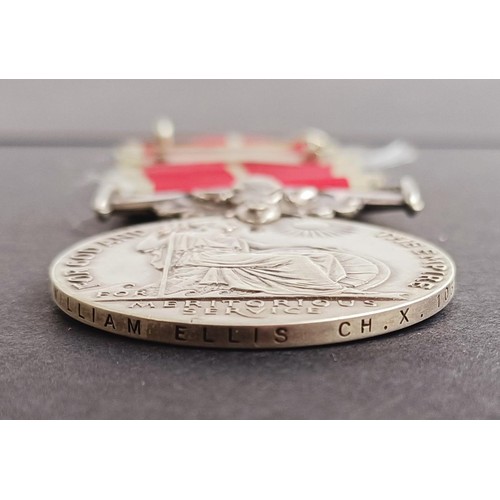 53 - A British Empire medal, awarded to Cpl William Ellis CH X 103393 RM, with copy documentation, BEM fo...