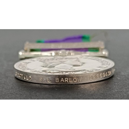 65 - A General Service medal 1962-2007, awarded to CPOCT (L) P L Barlow D086943H RN, with Gulf clasp Prov... 