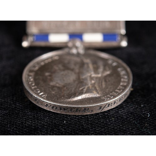 99 - A pair of medals, awarded to 64 Pte G Fowler 1/Berks Regiment, comprising an Egypt 1882 medal, with ... 