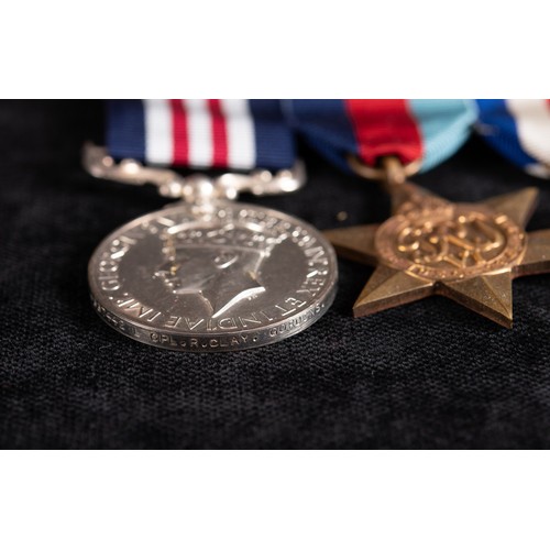 110 - A group of five medals, awarded to 4537442 L Cpl R Clay Gordons, comprising a Military Medal (MM), a... 