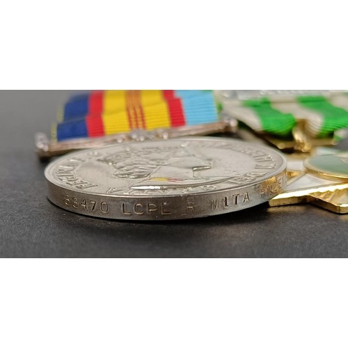 140 - A pair of medals, awarded to 38470 L Cpl R Mita RNZEME, comprising a Vietnam medal, and a South Viet... 