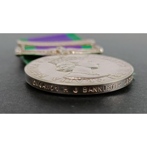 145 - A General Service medal 1962-2007, awarded to OM(AW) 1 H J Bannister D236235J RN, with an Air Operat... 