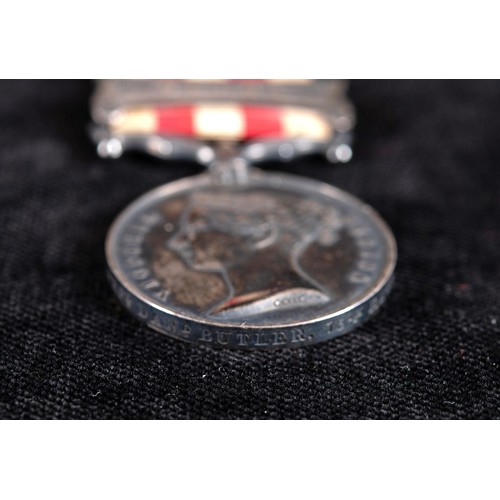 171 - An Indian Mutiny medal, awarded to Corporal Daniel Butler 75th Regiment, with Delhi clasp, with copy... 