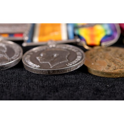 173 - A group of six medals, awarded to Major R D Anderson, comprising a Distinguished Service Order (DSO)... 