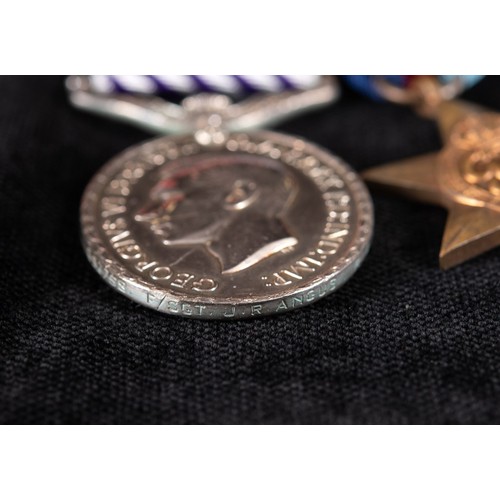 193 - A group of six medals, awarded to 652758 F/Sgt J R Angus RAF, comprising a Distinguished Flying Meda... 